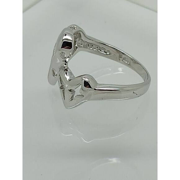 Vintage Estate Jewelry .925 Thailand Sterling Silver Ring Size 5.5 I LOVE YOU - Picture 9 of 16